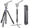 Trípode de vídeo Compacto Multifuncional Profesional INNOREL MT70 con Hebilla de Giro rápido Aluminio CNC de 360 Grados Convertible a monopie para DSLR, cámara, Video, videocámara