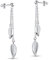Materia Blatt Ohrringe Silber 925 Stecker hängend - lange Ohrstecker Blätter Natur Damen Schmuck in Etui SO-42