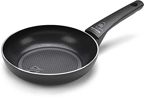 Moneta Recy Padella 20 cm, Net Induction, Nero, Corpo Alluminio 100% Riciclato