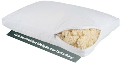 Ritter Decken Schurwollkügelchen 1kg - 100% Schurwolle kbT - Made in France | Füllmaterial aus 100% kbT-Schurwolle mit hoher Bauschkraft, atmungsaktiv & mulesingfrei, ideal für Kissen & Inletts