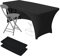 Dololoo Elasthan Tischdecke 183cm x 75cm, 6ft Polyester Rechteckige Tischdecke mit offenem Rücken Dehnbare Tischdecke, Hochzeit, Party, Küche, Dekoration