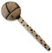 Shamanic Gourd Shaker | Rattle | Percussion instrument | Percussion Shaker| Sand Hammer | wooden handle | Shamanic journeying | music making | 25cm long | features pyrogravure and carving decorations