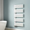 EMKE Radiateur Panneau, Sèche Serviettes à Eau Chaude 798W, Porte-Serviettes pour Le Chauffage de la Salle de Bain, Chauffe Serviettes à température constante 132 * 60 cm, Blanc