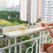 Balkontisch Zum Aufhängen, Balkon-Stehtisch Für Geländer, Balkon-Hängetisch Zusammenklappbar, Halber Balkon-Hängetisch, Zusammenklappbares Decktisch-Geländer, Geländer-Tisch Im Freien, Balkon-Thek