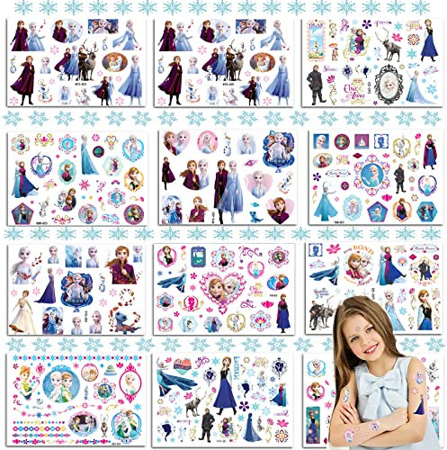 Tattoo Kinder,12 Blätter Wasserfeste Kindertattoos Set für Jungen Mädchen Kindertattoos Wasserdicht für Geburtstagsgeschenke Kindergeburtstag Mitgebsel Party Deko