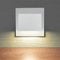 max K O M F O R T LED Treppenbeleuchtung Wandeinbaustrahler Aluminium Weiß 75x75 mm – 1,4W, 40 Lumen, Warmweiß, Stufenlicht IP20, Unterputz 230V | 6106-WH