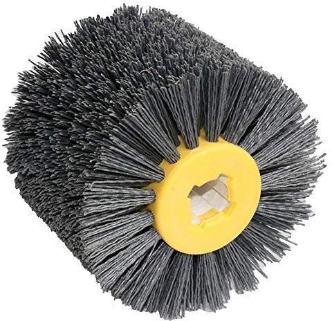 KAMIAK TopfbüRste Winkelschleifer 1 stück Entbindung Nylon Sanddrahtbürste Runde Bürstenkopf Polierwerkzeug Sisal Möbel Möbel Holzschnitzerei ScheibenbüRste (Size : 120)