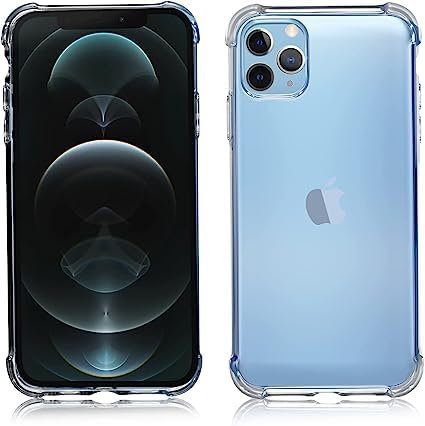 Rival Gadget Shockproof Gel Case for iPhone 11 Pro Max Clear Bumper back Case Soft TPU Silicone Case Cover[Drop Protection] Crystal Gel Case