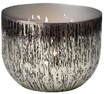 Lambert 41100 - Windlicht, Teelichthalter - Osako - Metall - Farbe: Bronze, Platin - (ØxH) 11 x 8 cm