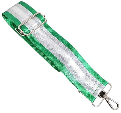 Breiter Taschengurt Schultergurt Tragegurt 5cm Breite Tasche Schulterriemen für Crossbody Bag Gurt Streifengurt (Grün)