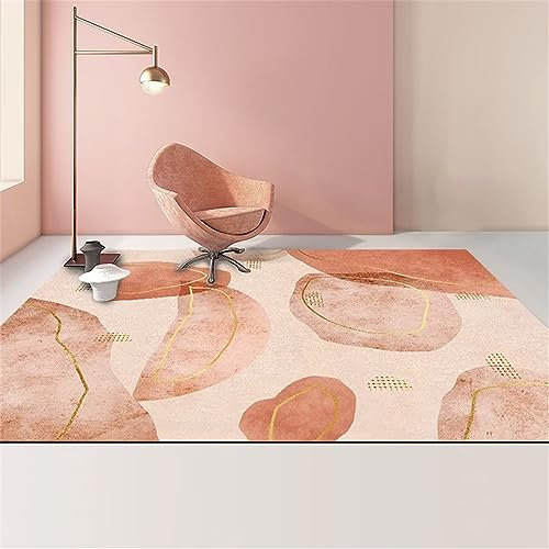 Fleckerlteppich Area Rug Rosa Mädchen Zimmer Teppich Art Designer Dekoration Anti Rutsch Bunte Teppiche 170 x 240 cm