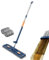 tongfeng Großer Flachmop - Flacher Wischmopp - Flacher Wischmopp Mit Auswringfunktion - 360° Drehgelenk Bodenwischer Set Flachmopp Mit Wiederverwendbaren Mikrofaser Wischpads