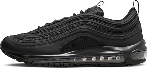 NIKE Air Max 97 Men's Fashion Trainers Sneakers Shoes BQ4567 (Black/Black/White 001) UK9.5 (EU44.5)