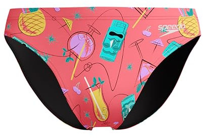 Speedo Print Beachstar Brief 2 Costume a Slip per Uomo, Coral Sands, 34