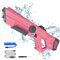 Wasserpistole Elektrisch, Elektrische Wasserpistole für Kinder und Erwachsene, Automatic Water Gun mit 8M Reichweite, Externe Wasserflasche, für Garten, Pool, Strand (Rosa)