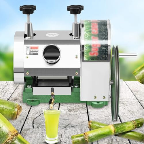 Sugarcane Squeezer, Manuelle Zuckerrohr-Entsafter, kommerzielle Edelstahl-Zuckerrohr-Entsafter, B (A)