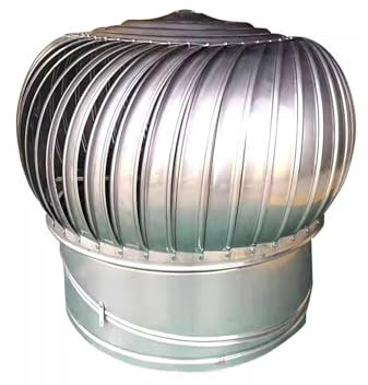 FLIPP Hotte aspirante de Toit, hotte aspirante sans Alimentation en Acier Inoxydable, Ventilation de Grenier, φ110-200 mm(150mm)