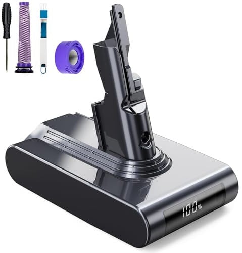 EVARY 6000mAh V7 Batteria per Dyson V7 SV11 Batteria di Ricambio Compatibile con Dyson V7 Absolute V7 Animal V7 Motorhead V7 Trigger V7 Car+Boat V7 Fluffy V7 HEPA