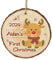 Bemaystar Personalised Baby's First Christmas Baubles Christmas Tree Decorations Custom Wood Christmas Ornaments Rustic 1st Xmas Gifts
