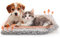 HezzLuv Selbstheizende Katzendecke 90 x 60 cm, Katze Selbstwärmende Decke, Haustier Wärmekissen Wärmedecke, Heizdecke Heizkissen für Hunde, rutschfest, Flauschig & Weich für Innen und Außen Waschbar