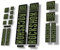 Gabel Ersatz Aufkleber MTB Suspension Radfahren Aufkleber Kompatibel für Rock Shox 30 32 RS1 Series Olive (matt)