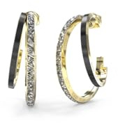 GUESS Jewellery Earrings Trinity - Jube04569jwygbkt-u