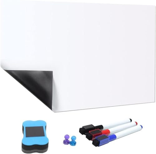 Lavagna Bianca Magnetica per Frigorifero,Lavagna Bianca Cancellabile a Secco,Adesiva Lavagna Magnetica da Parete,Lavagna Bianca Adesiva Cancellabile,Lavagnetta Cucina Cancellabile