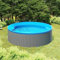 Piscina Fuori Terra 350x90 cm Grigio (39,2KG)