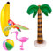 BESTonZON 2 Ensembles Jouets Gonflables Jouets De Plage D'été Jeu d'eau Gonflable De Piscine Créatif De Fête Beaux Accessoires De Fête PVC 5 Pièces * 2