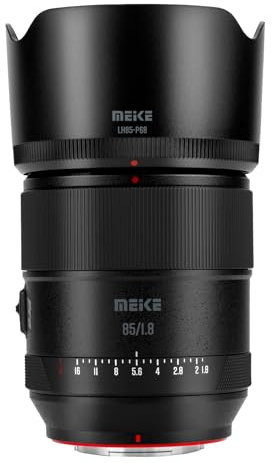 Meike Teleobiettivo medio Pro 85 mm F1.8 II con messa a fuoco automatica STM motore passo-passo Full Frame ad alta risoluzione 8K, compatibile con fotocamere Fujifilm X Mount X-T1 X-T2 X-T3 X-T4 X-T5