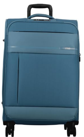 JUMP Monthélys ST240 Reisekoffer, mittelgroß, ausziehbar, 4 Rollen, Blau, blau, Mittelgroßer Koffer erweiterbar