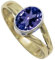 Im Labor gezüchteter Tansanit Edelstein 925 Sterling silber Und Messing Band Ring Herren und Damen Alle Größen Schmuck CRG1089AV17_(63 (20.1))