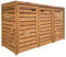 AXI Lex Mülltonnenbox Holz Braun | Mülltonnenverkleidung mit Deckel für 3 Tonnen - 240-720L | Müllbox/Aufbewahrungsbox für Mülltonnen.