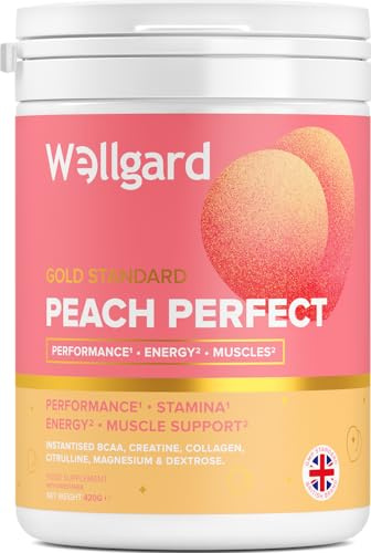 Wellgard Peach Perfect - Flavoured Creatine Monohydrate Powder for Women, Collagen, BCAAs, L-Citrulline & Magnesium Glycinate, Pink Lemonade, 420g