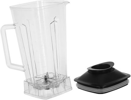 POPETPOP Jarra De Repuesto Para Licuadora: Repuesto De Vasos De Plástico Para Licuadora, Soporte Para Vaso De Agua Y Leche Para Licuadora Comercial De 2 L