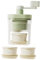 MagiDeal Tritaghiaccio manuale, macchina per granita con manovella, tritaghiaccio leggero, macchina per bar, all'aperto, casa, feste, picnic, con 2 Ciotole