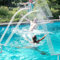 Spruzzatore a fontana per piscina, cascata a doppio spruzzo per piscine fuori terra e interrate, fontana ad alta pressione