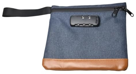 Safe Travel Carry Bag Smell Proof Bags Security Money Bag for Cash Wallet Phone Bag with Combination Lock Theft Protections