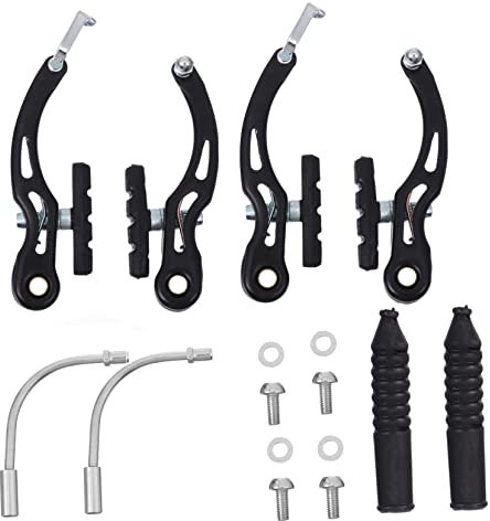 GALPADA 2Paia Freni Pinza V per Bici Completo Anteriore e Posteriore con Pastiglie Resistente All Usura Realizzati Premium per Mountain Bike e Bici Corsa Alta