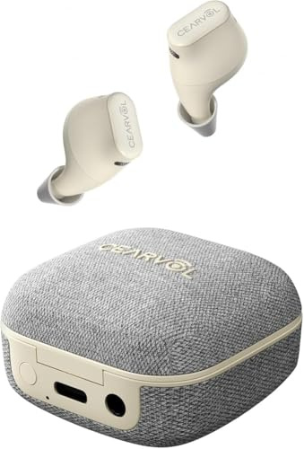 Cearvol Wave Lite Hearing Amplifiers with Bluetooth Connectivity, App Control, Long-lasting Battery, Noise Reduction Technology, AUX Input, Designed for Mild to Moderate Hearing Needs,Starlight