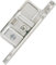 Blum ZSF.1700 L METALBOX gaveta de tornillo izquierda soporte de fijación frontal estándar, níquel