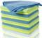 Zwipes 735 Microfiber Towel Cleaning Cloths, 12 Pack, Blue and Green