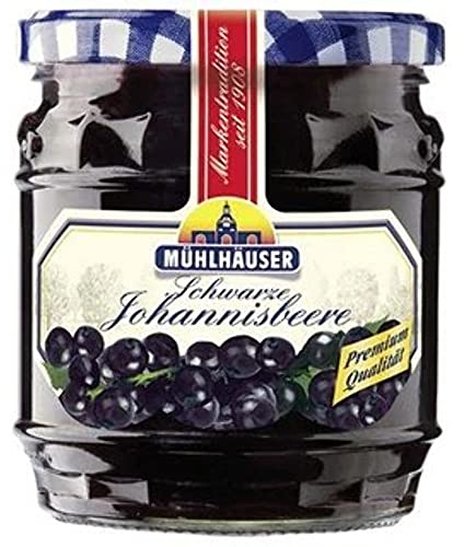 Mühlhauser Schwarze Johannesbeere Konfitüre 450g
