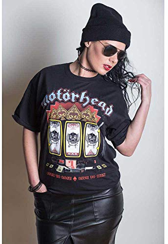 Motorhead Men Slots Short Sleeve T-Shirt, White, XX-Large