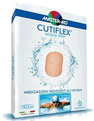 MASTER AID Cutiflex Med 10 x 12 cm, Stück - 1 Produkt, Weiß/Blau, 5 Einheiten