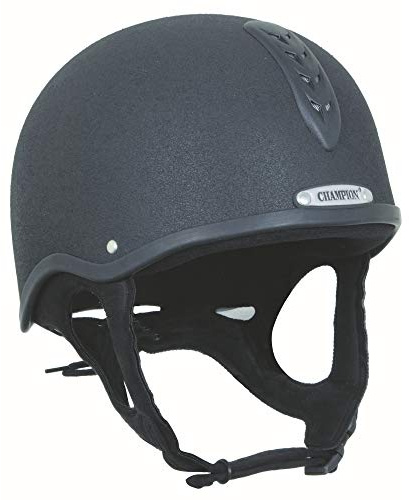 Champion X-Air Plus Horse Riding Hat Skull Helmet Vented PAS015 Black 56cm