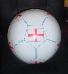 Inflatable Football Garden Toy with St Geoge flag In4