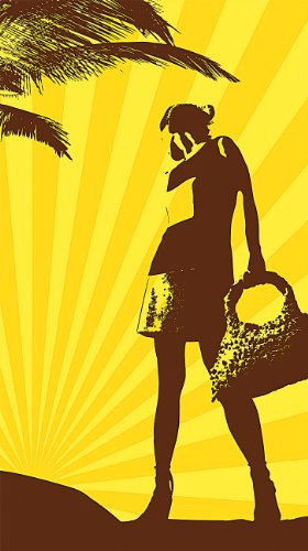 PEARL beach Strandhandtuch: Extragroßes Bade-und Strand 100 x 180 cm mit Motiv (Handtuch zum Umziehen), Yellow, 100x180 cm