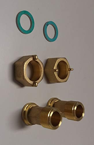 Verschraubung Wasserzähler 3/4x1(ÜW) Messing blank