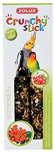 Zolux Crunchy Stick Friandise per Grandi perruches Ribes/Sorbier 115 g